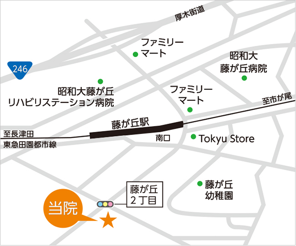 あおば晴翔クリニック　地図